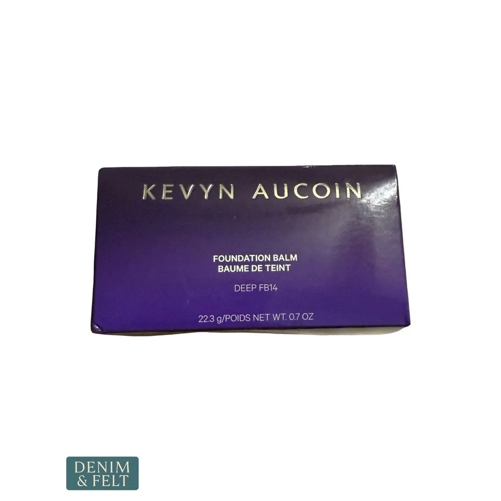 NEW Kevyn Aucoin Foundation Balm Deep FB14 Full Coverage Matte with Brush 0.7oz